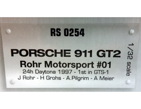 PORSCHE 911 GT2 ROHR MOTORSPORT Nº01 24H DAYTONA 1997 1ST IN GTS 1 REF.RS0254 REVOSLOT