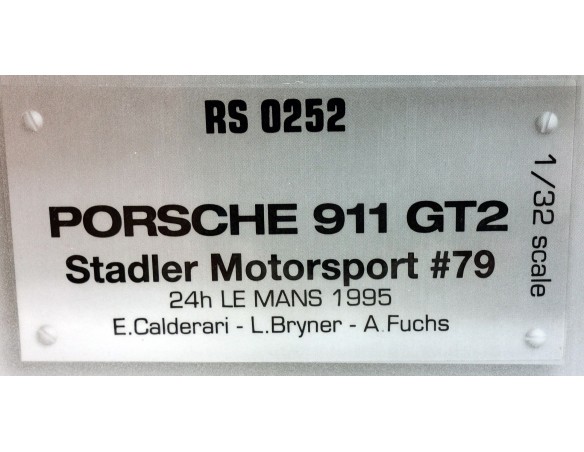 PORSCHE 911 GT2 STADLER MOTORSPORT Nº79 24H LE MANS 1995 REF.RS0252 REVOSLOT