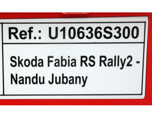 Skoda Fabia RS Rally2 Nandu Jubany  REF.U10636S300 SCX