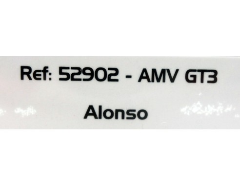 AMV GT3 EVO - Test Car - FIGURA ALONSO REF:52902 AVANT SLOT