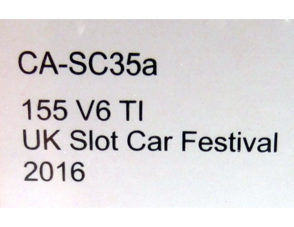 Alfa Romeo 155 V6 TI UKSCF 2016  Limited Edition of 250 REF: CA-SC35A SLOT.IT