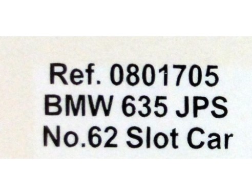 BMW 635 JPS BATHURST 1984 REF. 0801705 SPIRIT