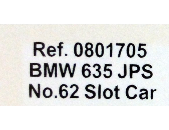 BMW 635 JPS BATHURST 1984 REF. 0801705 SPIRIT