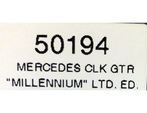 MERCEDES CLK GTR MILLENNIUM LTD.ED REF.50194 NINCO