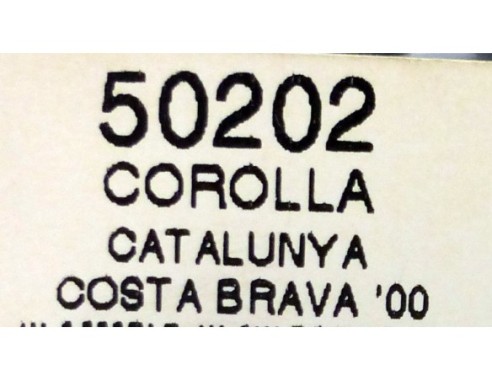 TOYOTA COROLLA CATALUÑA COSTA BRAVA 00 REF.50202 NINCO