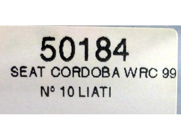 SEAT CÓRDOBA WRC 99 nº 10 “ LIATI “  REF.50184 NINCO