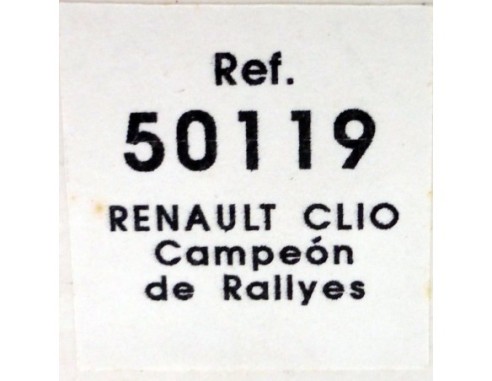 RENAULT CLIO CAMPEON DE RALLYES REF.50119 NINCO