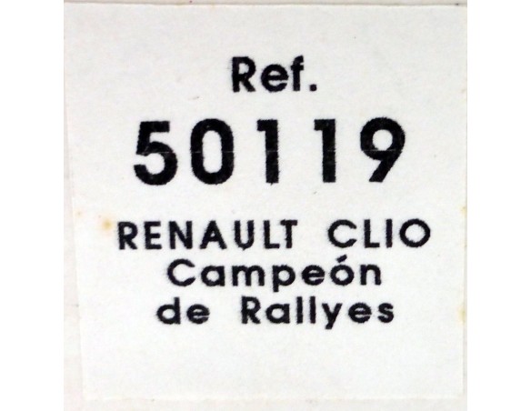 RENAULT CLIO CAMPEON DE RALLYES REF.50119 NINCO