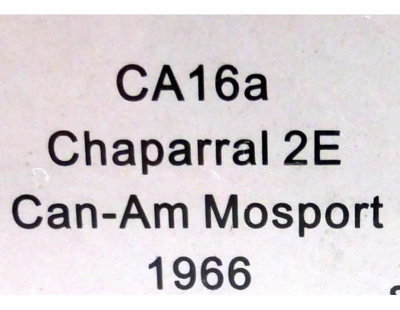 CHAPARRAL 2E CAN-AM MOSPORT 1966 REF. CA16A SLOT.IT