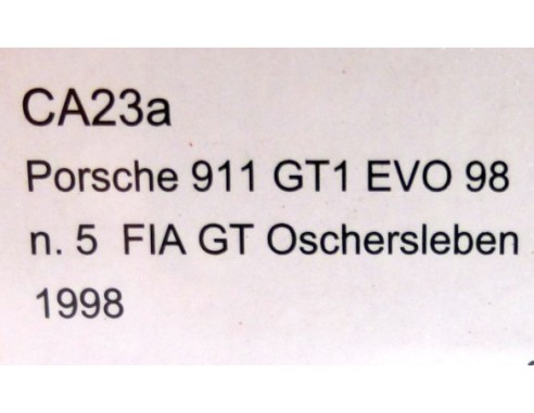 Porsche 911 GT1 EVO 98 n. 5 FIA GT Oschersleben 1998 REF.CA23A SLOT.IT