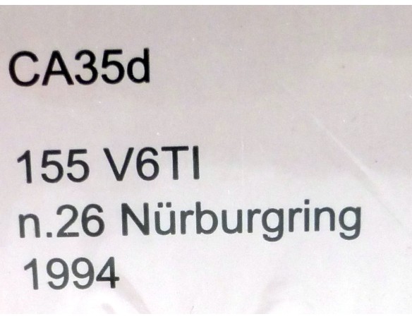 ALFA ROMEO 155 V6 TI DTM NURBURGRING 1994 STRUWE REF.CA35D SLOT.IT