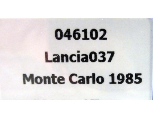 Lancia 037 Martini. Montecarlo 1985. Toivonen. Ref. 046102 FLYSLOT