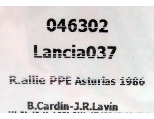 LANCIA 037 EL GAITERO EDICION NUMERADA FOROSLOT REF.046302 FLYSLOT