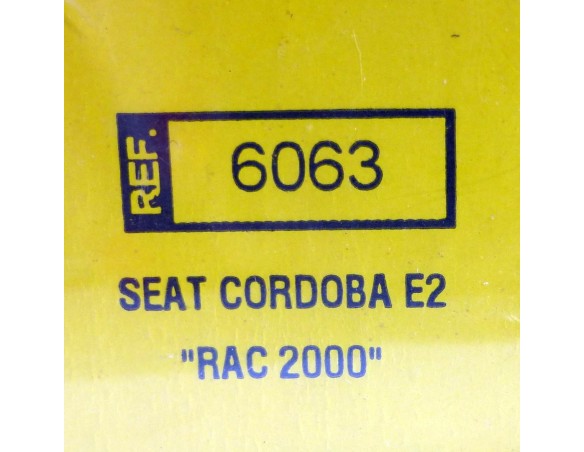 SEAT CORDOBA E2 RAC 2000 REF. 6063-B TECNITOYS