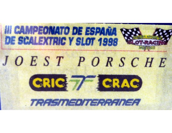 JOEST PORSCHE CRIC CRAC III CAMPEONATO DE ESPAÑA 1998. FLY