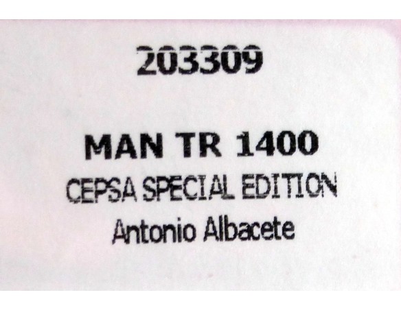 CAMION MAN TR 1400 CEPSA Special Edition - Antonio Albacete REF.203309  FLYSLOT