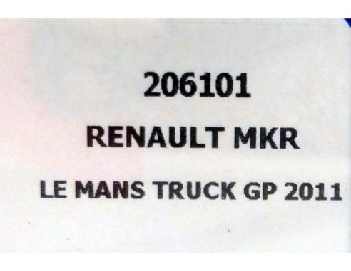 CAMION Renault MKR Le Mans Truck GP 2011 - Adam Lacko REF. 206101 FLYSLOT