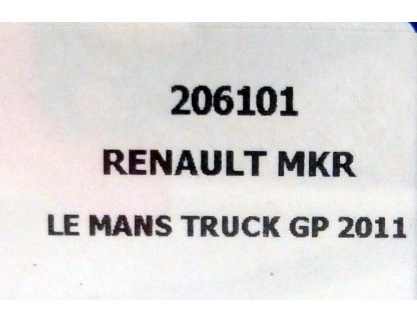 CAMION Renault MKR Le Mans Truck GP 2011 - Adam Lacko REF. 206101 FLYSLOT