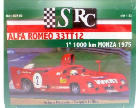 Alfa Romeo 33TT12 - 1000 Km Monza 1975  A.Merzario & J.Laffite REF. 00702 SRC