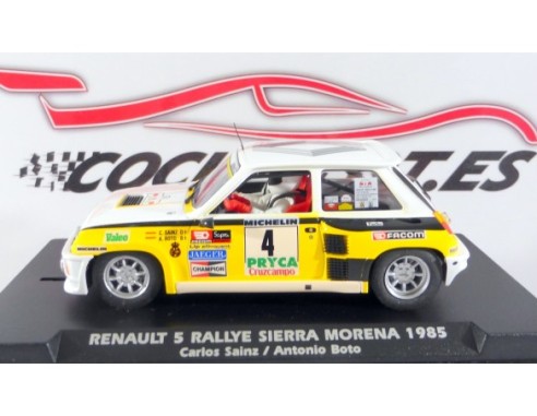 Renault 5 No.4 Rally Sierra Morena 1985, Carlos Sainz and Antonio Boto REF. W03702 SLOTWINGS