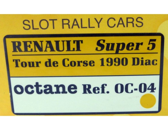 RENAULT SUPER 5 TOUR DE CORSE 1990 DIAC REF. 0C-04 OCTANE