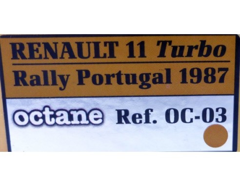 RENAULT 11 TURBO RALLY PORTUGAL 1987 REF OC-03 OCTANE