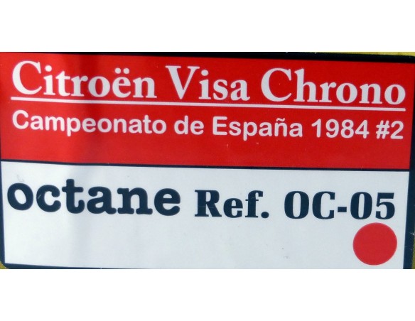 Citroen Visa Chrono. Campeonato de España 1984. Ref. OC-05 OCTANE