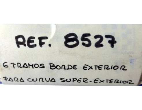 BORDE EXTERIOR PARA CURVA SUPER EXTERIOR.CAJA 6 TRAMOS REF.8527 EXIN