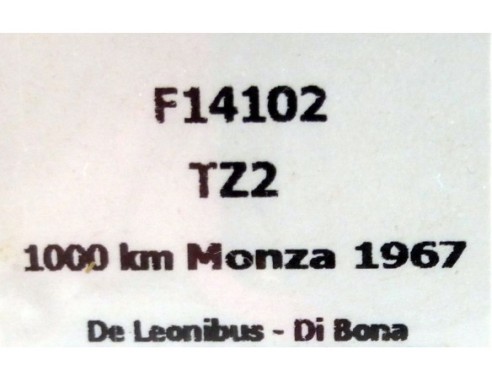 Alfa Romeo TZ2, 1000 KM Monza 67 De Leonibus/Di Bona REF. 14102 FLY