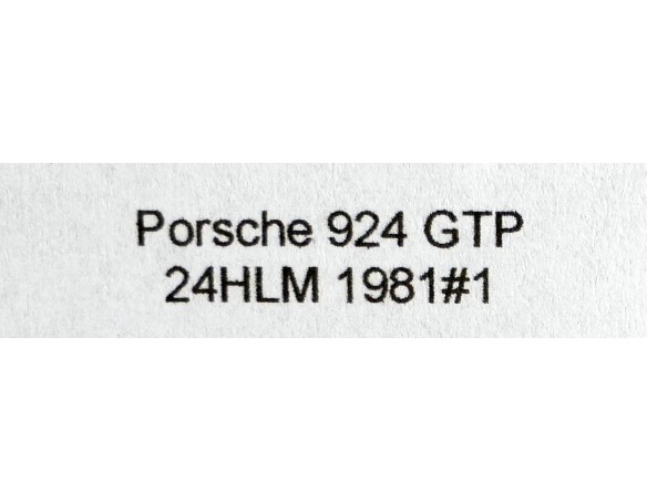 Porsche 924 GTP Le Mans 1981 n° 1 Hugo Boss REF.  FA02003 FALCON SLOT