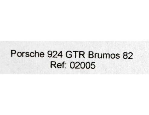 PORSCHE 924 GTR BRUMOS DE LE MANS 1982 REF. 02005 FALCON SLOT