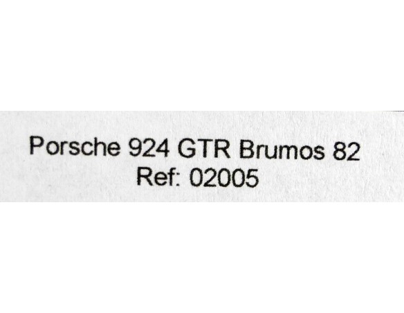 PORSCHE 924 GTR BRUMOS DE LE MANS 1982 REF. 02005 FALCON SLOT