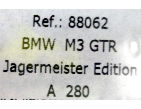 BMW M3 GTR JAGERMEISTER EDITION A280 REF.88062 FLY