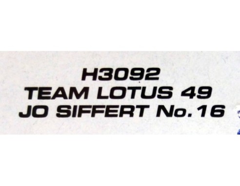 TEAM LOTUS 49 H3092 SUPERSLOT