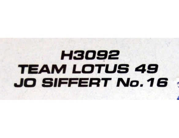 TEAM LOTUS 49 H3092 SUPERSLOT