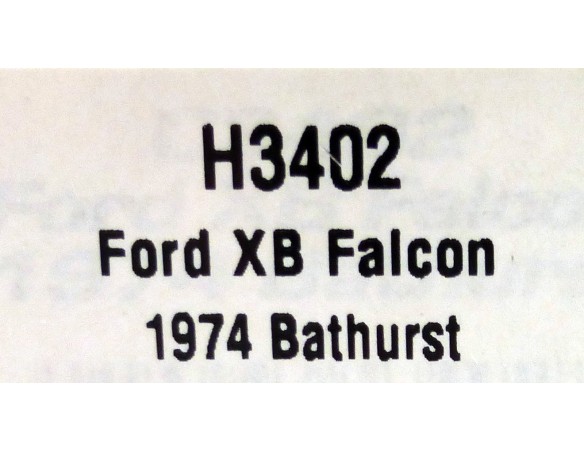 Ford XB Falcon 1974 Bathurst REF. H3402 SUPERSLOT