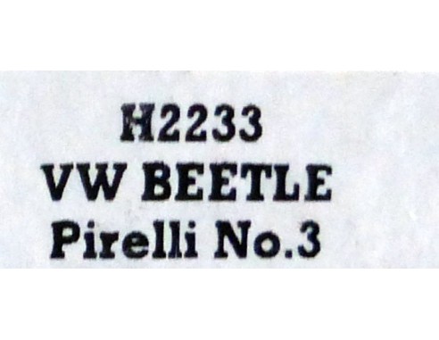 VW BEETLE PIRELLI Nº3 REF.H2233 SUPERSLOT