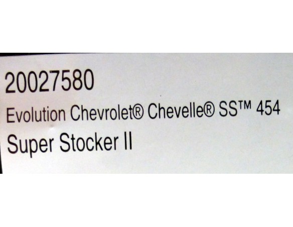 CHEVROLET CHEVELL SS 454 “SUPER STOCKER II” REF.20027580 EVOLUTION CARRERA