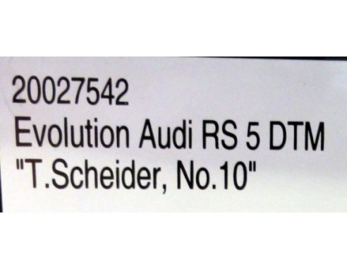 AUDI RS 5 Nº10 DTM REF. 20027542 EVOLUTION CARRERA