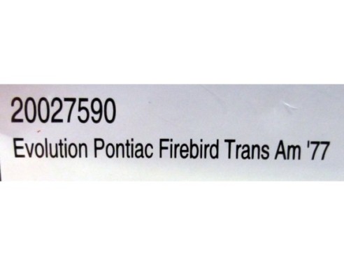 PONTIAC FIREBIRD TRANS AM ´77 REF.20027590  EVOLUTION CARRERA