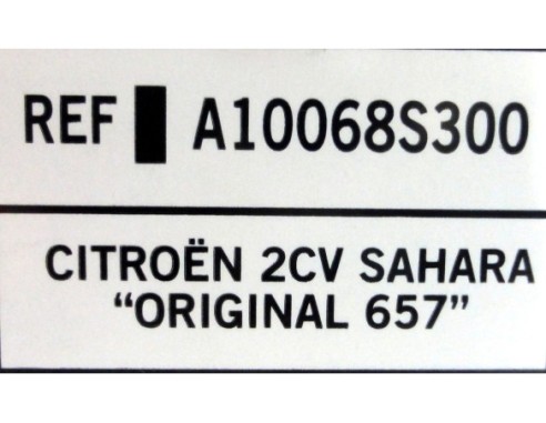 CITROEN 2CV SAHARA “ORIGINAL 657 REF.-A10068S300 TECNITOYS