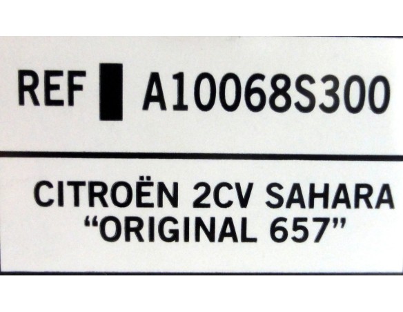 CITROEN 2CV SAHARA “ORIGINAL 657 REF.-A10068S300 TECNITOYS
