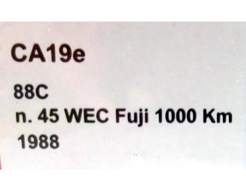 TOYOTA 88C WEC 1000KM 1988 Nº45 ANDSKAR GILBERT SCOTT REF.CA19E SLOT.IT