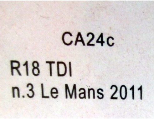 Audi R18 TDI n.3 24h Le Mans 2011 REF.CA24c SLOT.IT