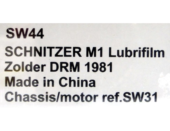 Schnitzer BMW M1 Lubrifilm Nº51 REF. SW44 SIDEWAYS
