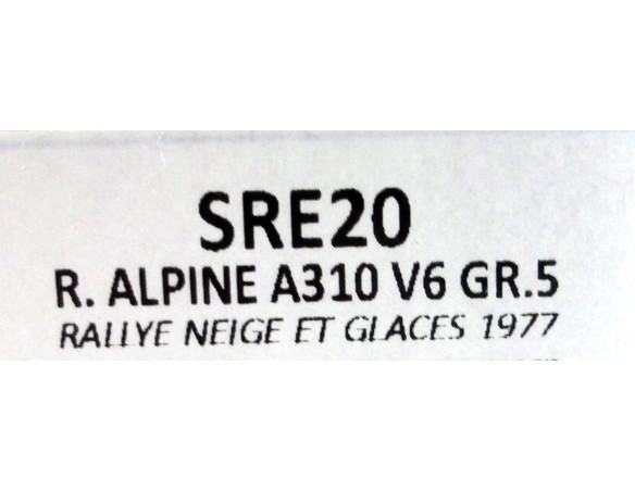 Renault Alpine A310 V6 GR 5 Calberson Frequelin / Delaval 1977 REF.SRE20 TEAM SLOT
