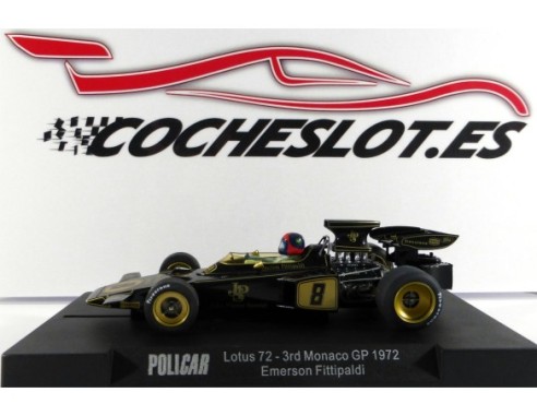 Lotus 72 Nº8 3º GP Monaco 1972 Emerson Fitipaldi MB REF.Car02c POLICAR