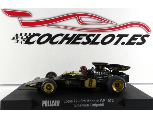 Lotus 72 Nº8 3º GP Monaco 1972 Emerson Fitipaldi MB REF.Car02c POLICAR