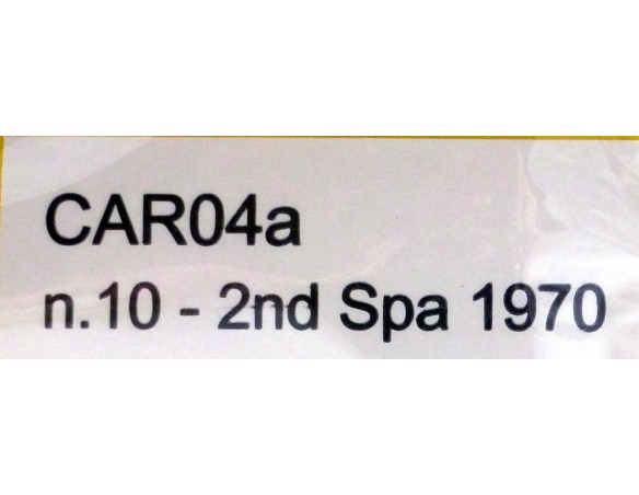 MARCH 701 F1 Nº10 2º SPA 1970 CHRIS AMON REF.CAR04A POLICAR