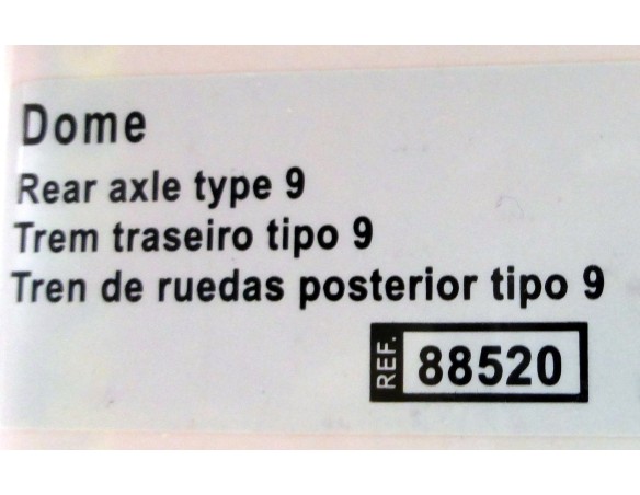 TREN DE RUEDAS POSTERIOR TIPO 9 DOME REF.88520 TECNITOYS